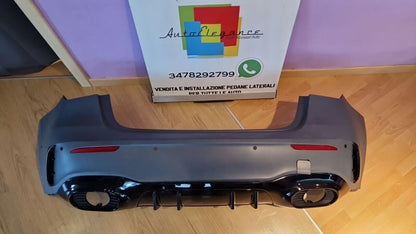 PARAURTI POSTERIORE PER CLASSE A V177 BERLINA LOOK + DIFFUSORE LOOK AMG A35 A45