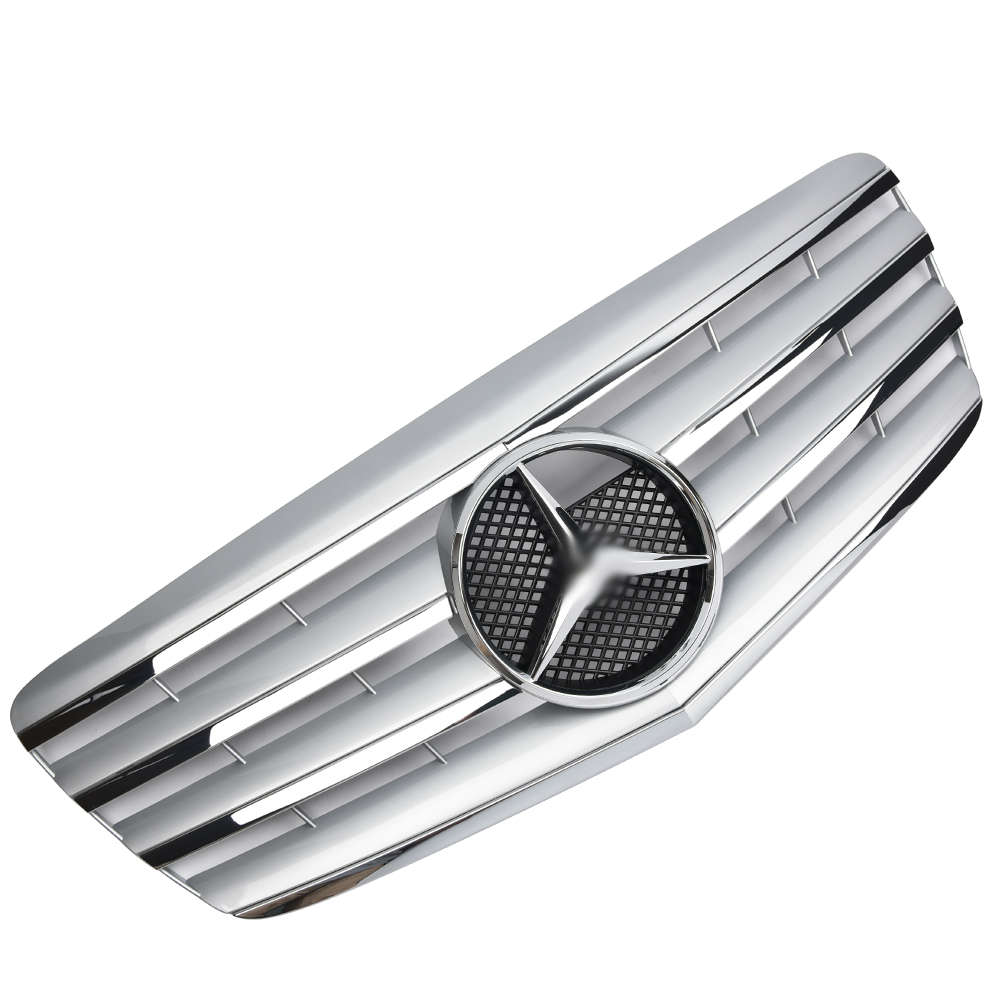 Griglia sportiva griglia per Mercedes W211 S211 E 2006-2009 cromo argento AMG
