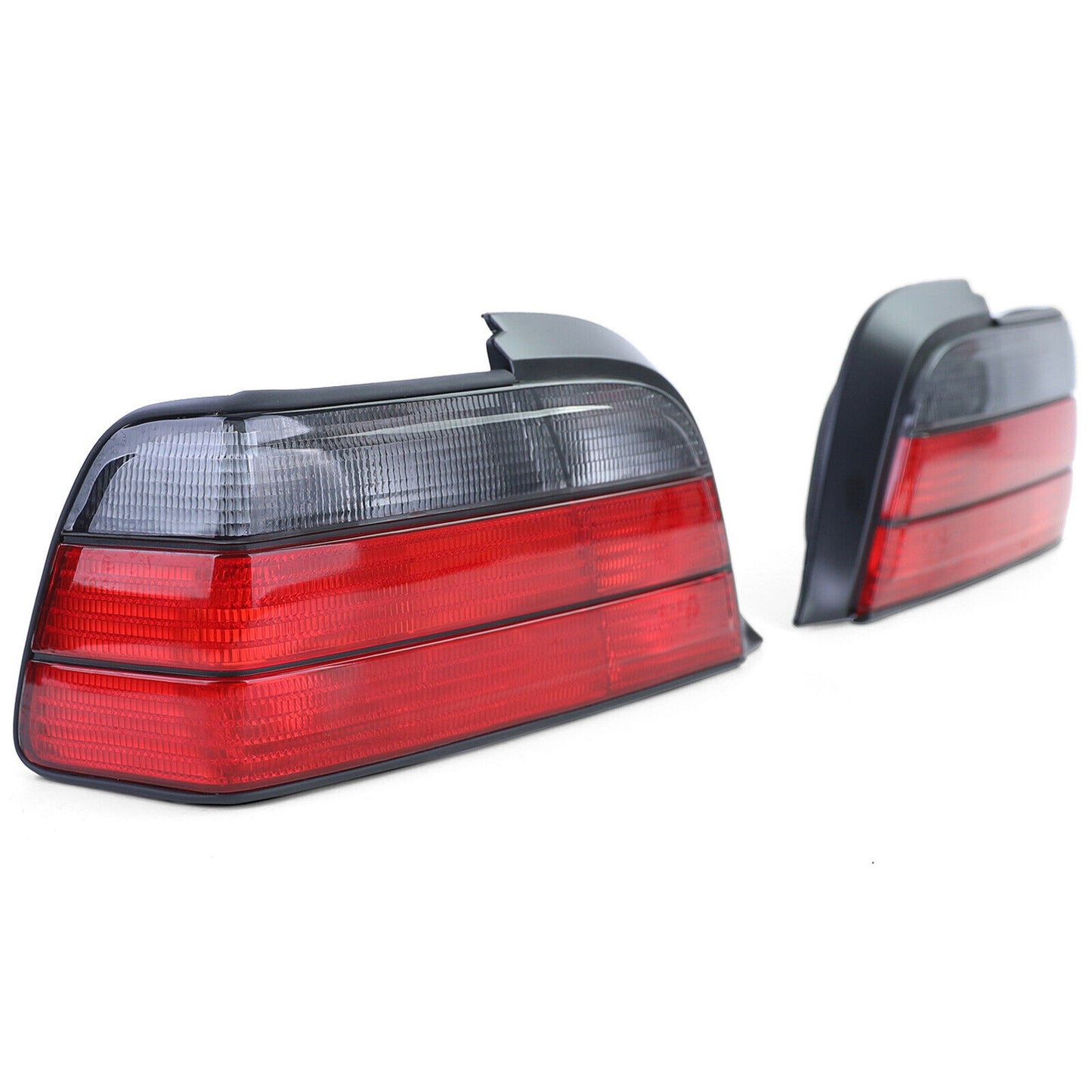 Coppia luci posteriori rosse nere adatte per BMW Serie 3 E36 Coupé Convertible 90-99