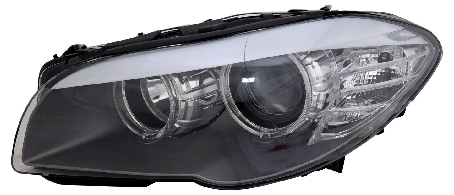 Set fari per Serie 5 BMW F10 F11 2009-2013 H7 Alogena Angel Eyes LWR