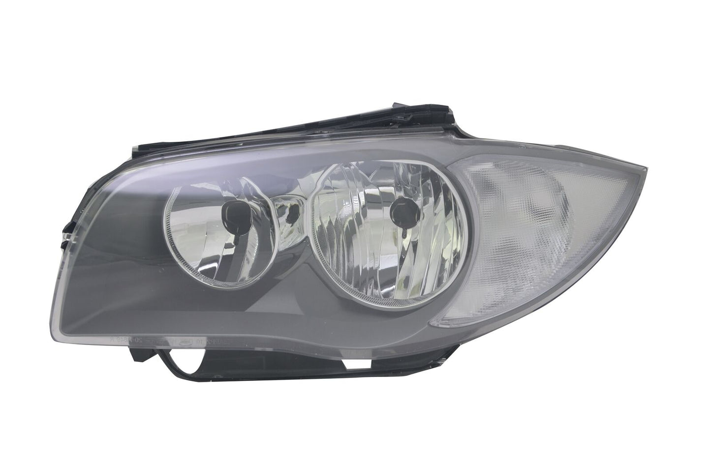 Headlights for BMW E81 E82 E87 E88 1 Series from 2009 - Set for Black H7 Halogen before 
