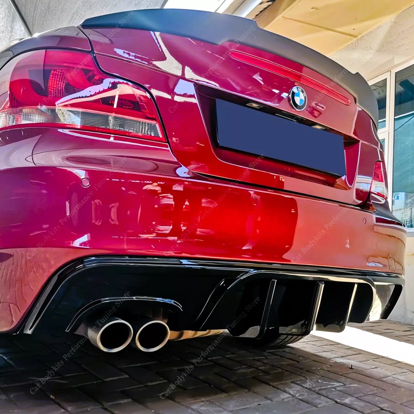 ✨Glossy Black Diffuser Suitable for BMW 1 Series Coupe E82✨