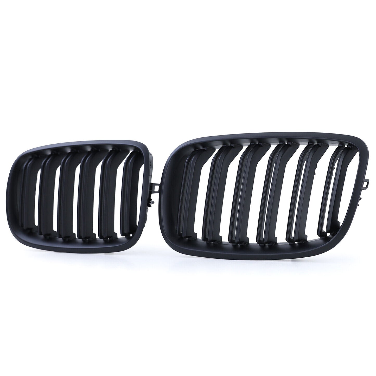 Griglia radiatore sportiva doppia barra performance opaca per BMW X5 E70 X6 E71-