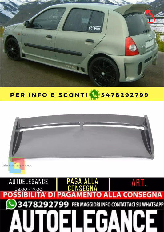 👌✨SPOILER POSTERIORE adatto per RENAULT CLIO 2 ✨👌