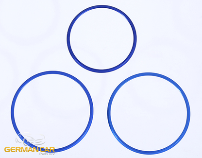 Seat adjustment rings for Mercedes A, B, CLA, GLA BLUE aluminum 