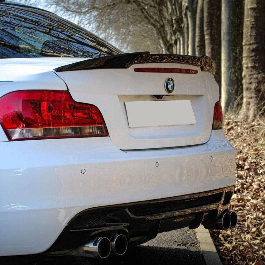 Per BMW E82 Coupé LCI (facelift) nero lucido spoiler labbro spoiler