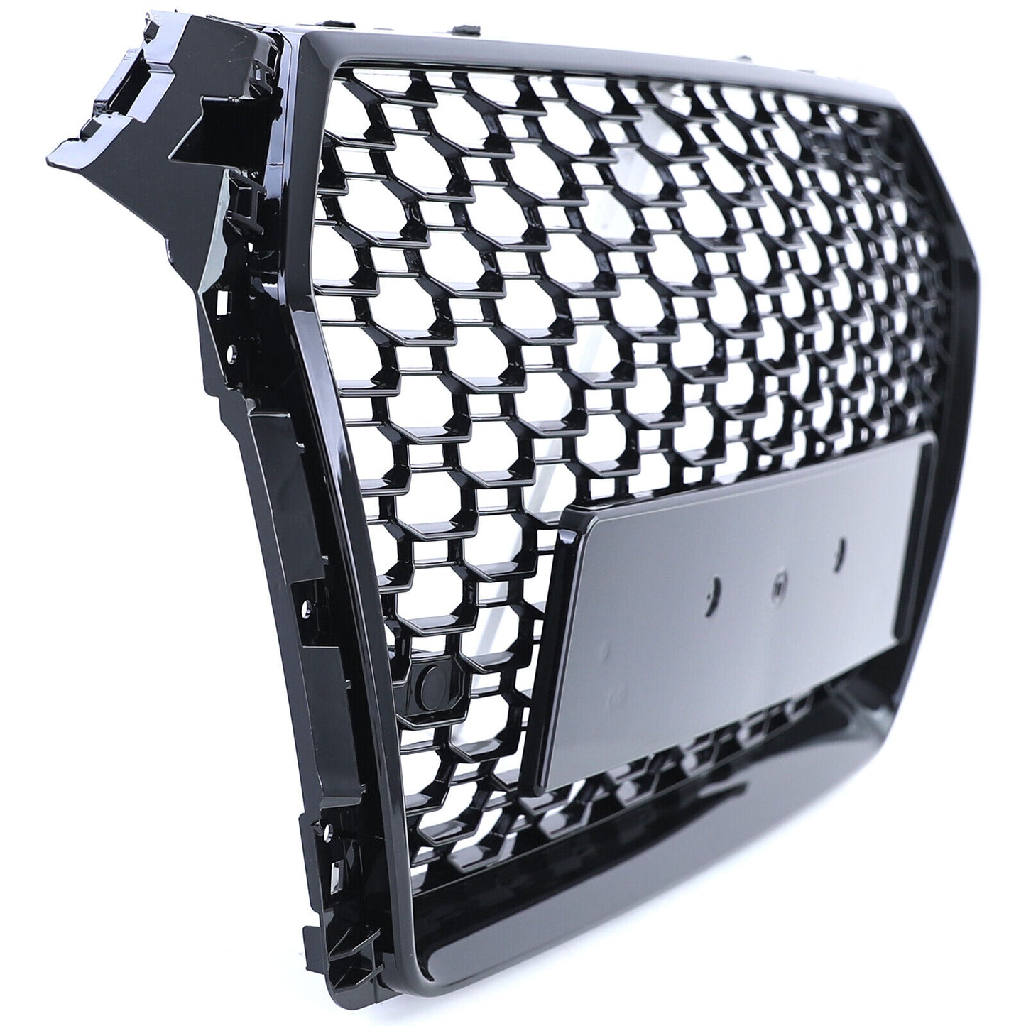 Griglia Sportiva A Nido D'ape Senza Emblema Nero Lucido compatibile per Audi A4 B9 8W 15-19