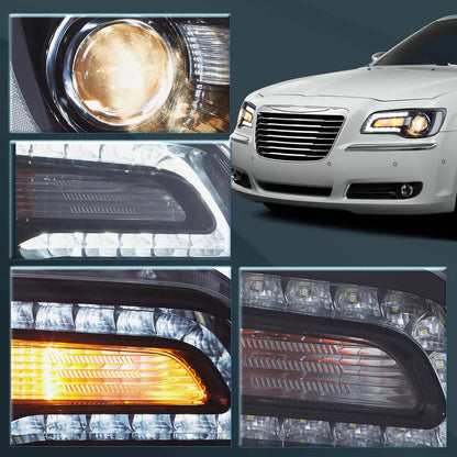 ⭐ART.2938 Kit Fari Anteriori a LED + Fanali Posteriori Fumé – Chrysler 300 ⭐