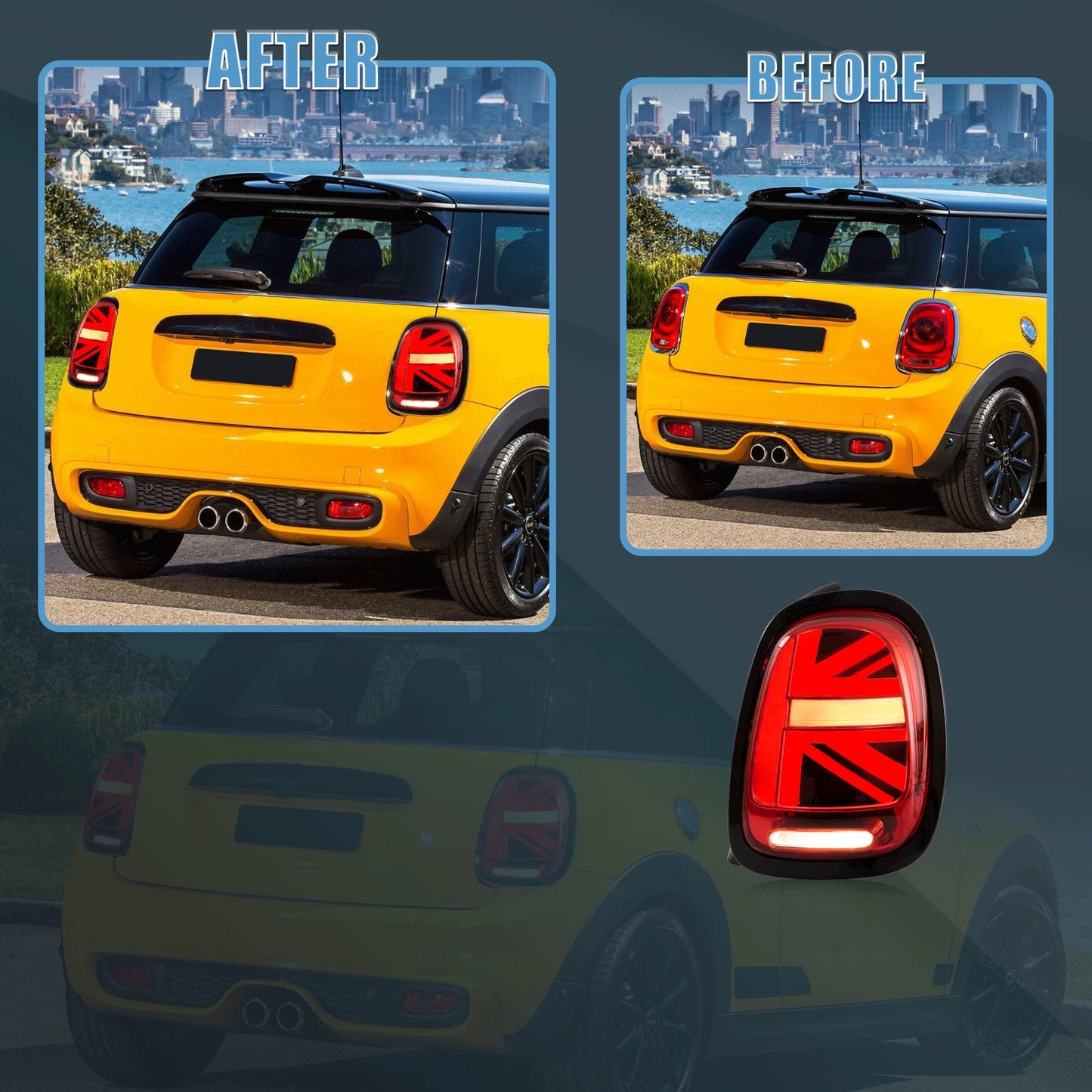 ⭐ART.2921 Fanali Posteriori a LED Rossi con Sequenziale – Mini Cooper F55 / F56⭐