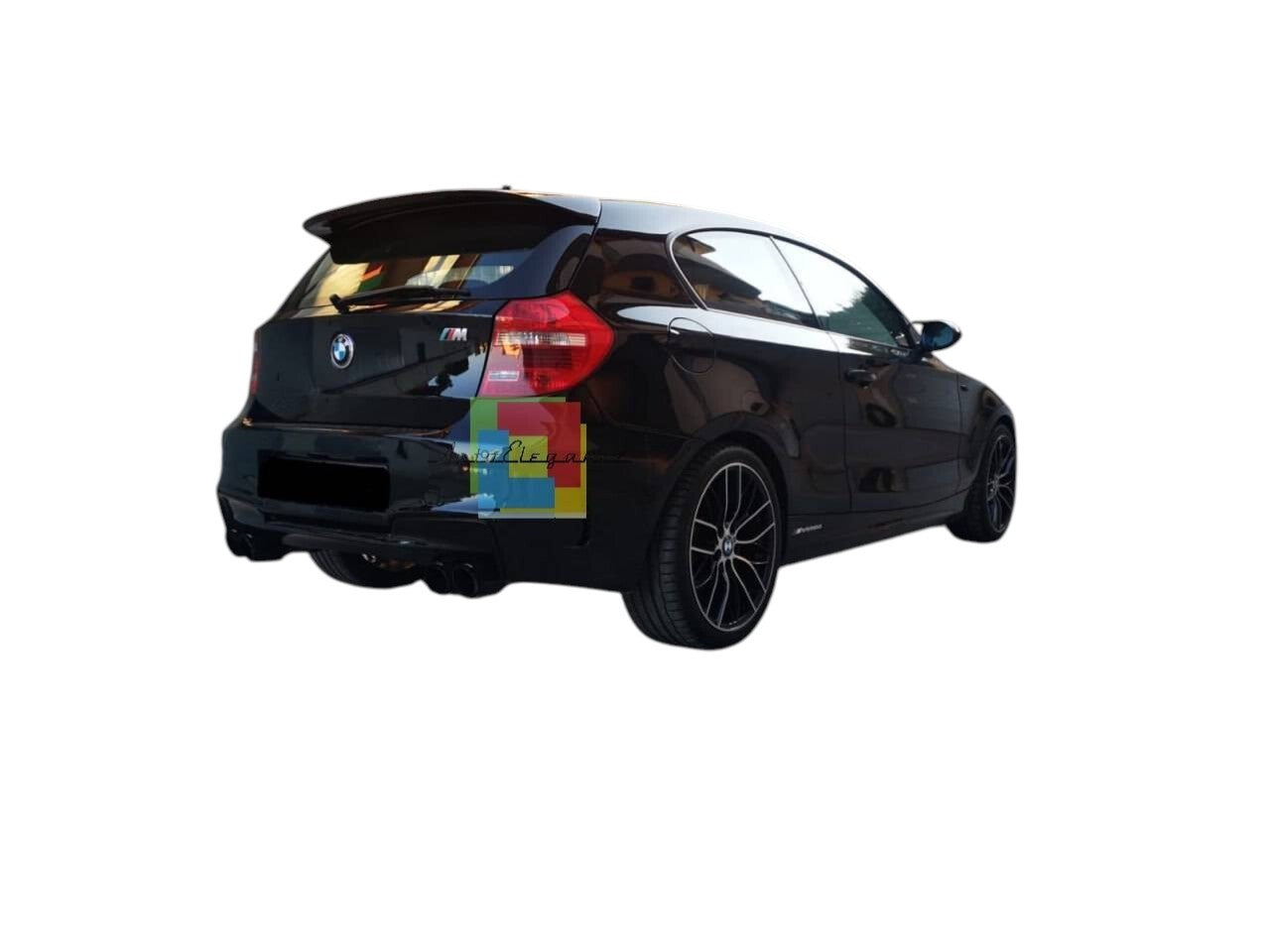 💕ART.0404  SPOILER BMW SERIE 1 E87 E81 2004-2011 NERO LUCIDO💕