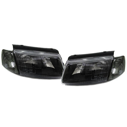 Fari neri con frecce destra sinistra compatibili per VW Passat 3B 96-00