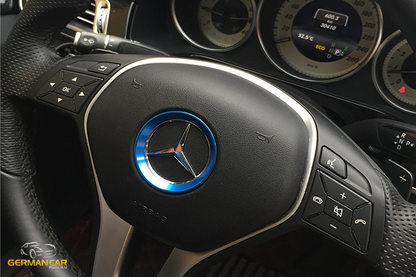 Anello volante per Mercedes A B C CLA GLE GLC 51 mm BLU TUNING