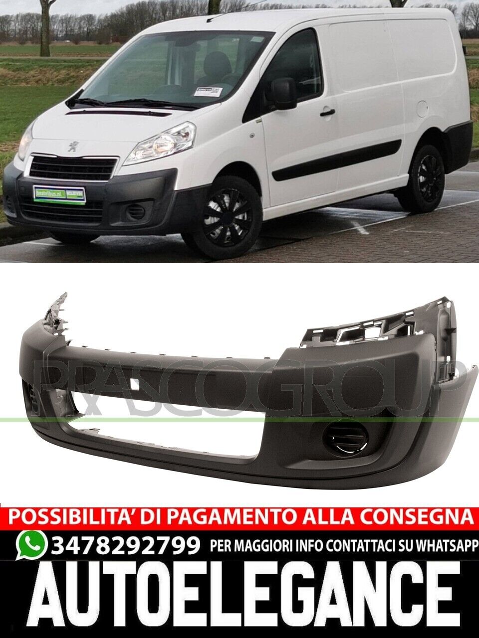 Paraurti Prasco Anteriore Per Citroen Jumpy Fiat Scudo Peugeot Expert 1497581078