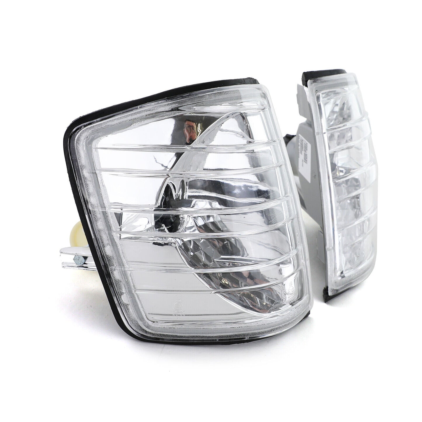 Indicatore di direzione in vetro trasparente cromato per Mercedes 190 W201 82-93