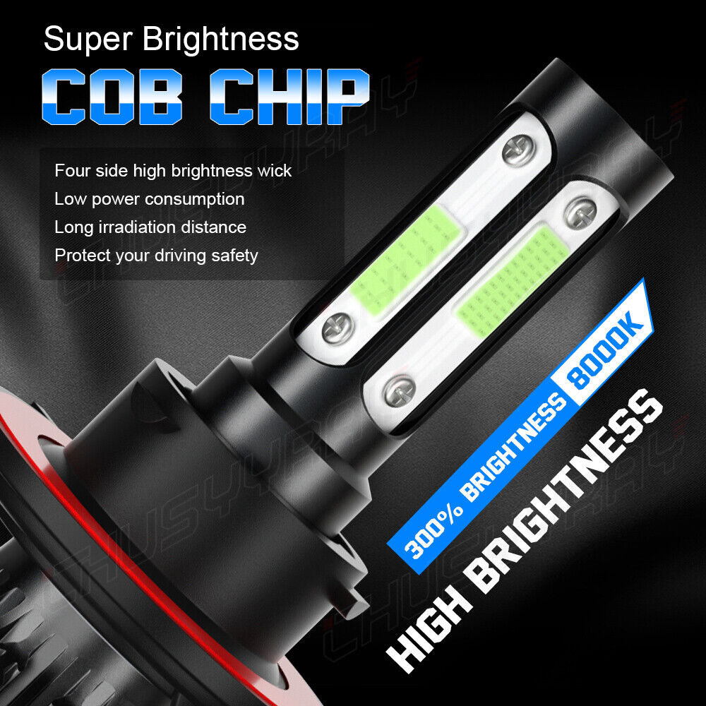 Per Mini Cooper 2009-2014 Combo 4X LED Faro Abbagliante/Anabbagliante +Lampadine