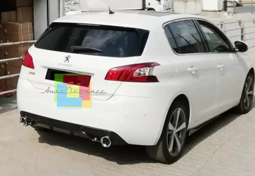 ✨0254 DIFFUSORE NERO LUCIDO PER PEUGEOT 308 II 5 PORTE 13-21 LOOK GTI ✨