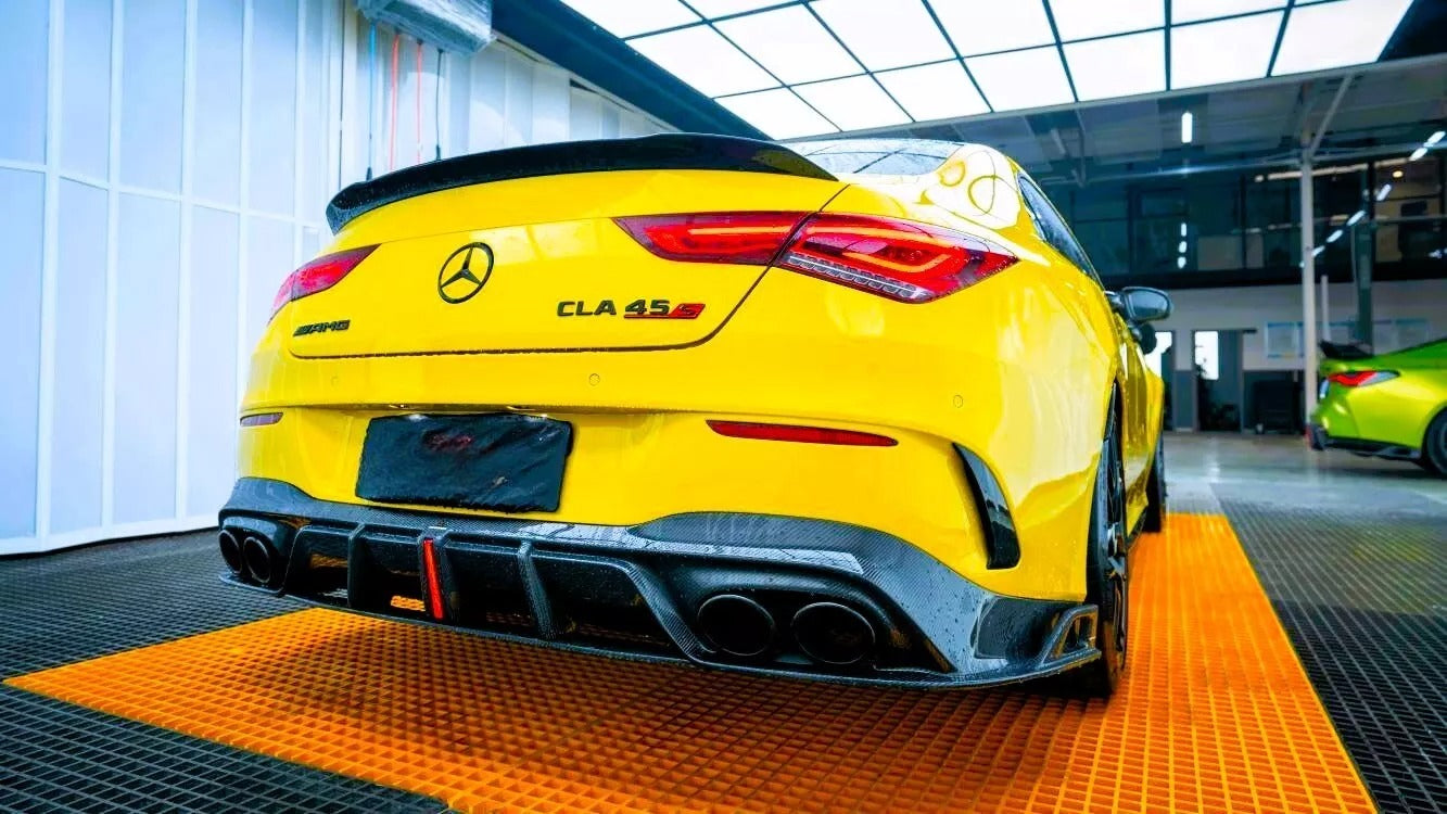 🤩Kit spoiler in fibra di carbonio adatto per Mercedes CLA Classe W118 C118🤩