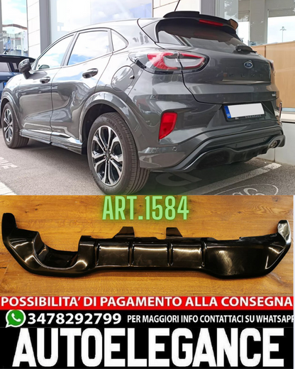 DIFFUSER SUITABLE FOR FORD PUMA ST-LINE 2019+ GLOSSY BLACK LOOK
