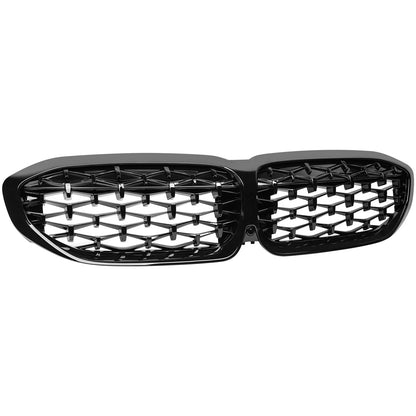 Griglia radiatore stile Diamand adatta per BMW Serie 3 G20 G21 nero lucido