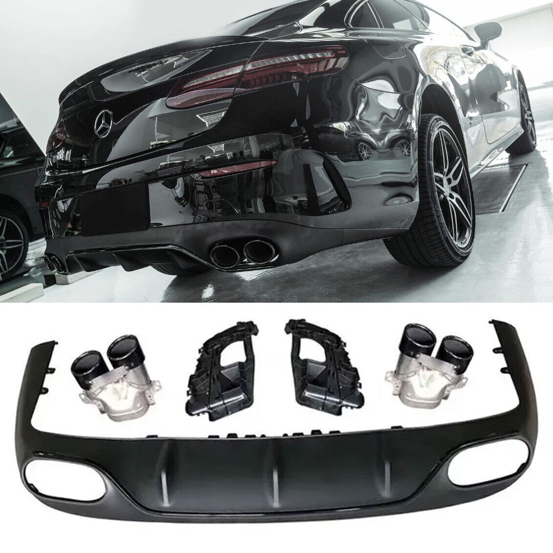 Adatto per Mercedes C238 A238 diffusore pre-lifting + mascherine di scarico