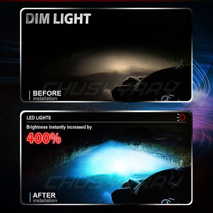 For Lexus IS250 IS350 2006 - 2010 6pc 8000K LED Headlights + Fog Light Bulbs KIT 