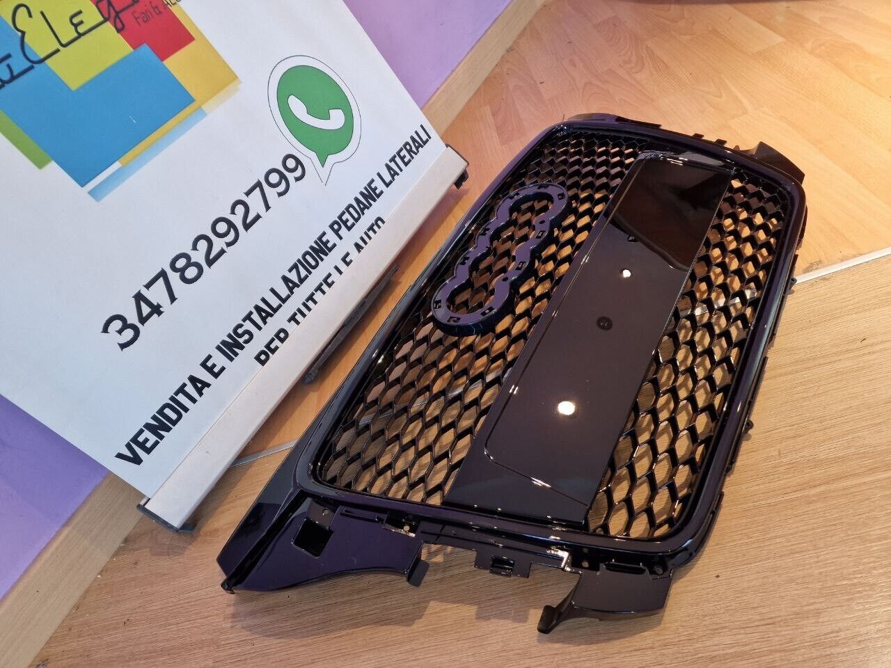 ART. 0163 GRIGLIA  AUDI A3 8P 2008-2012 LOOK RS3 NERA