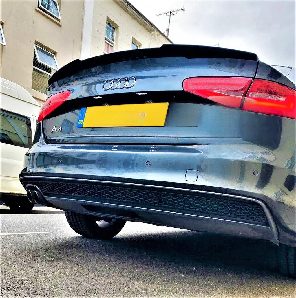 ⚡Glossy Black Rear Spoiler suitable for Audi A4 B8.5 FACELIFT 201⚡ 