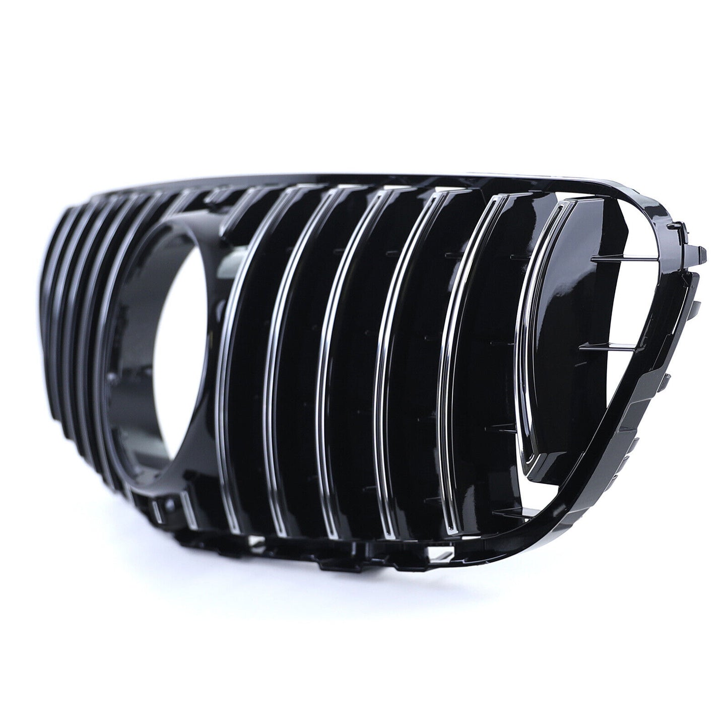 Griglia del radiatore sportiva nera cromata aftermarket compatibile con Mercedes GLC X253 Coupé C253 15-19