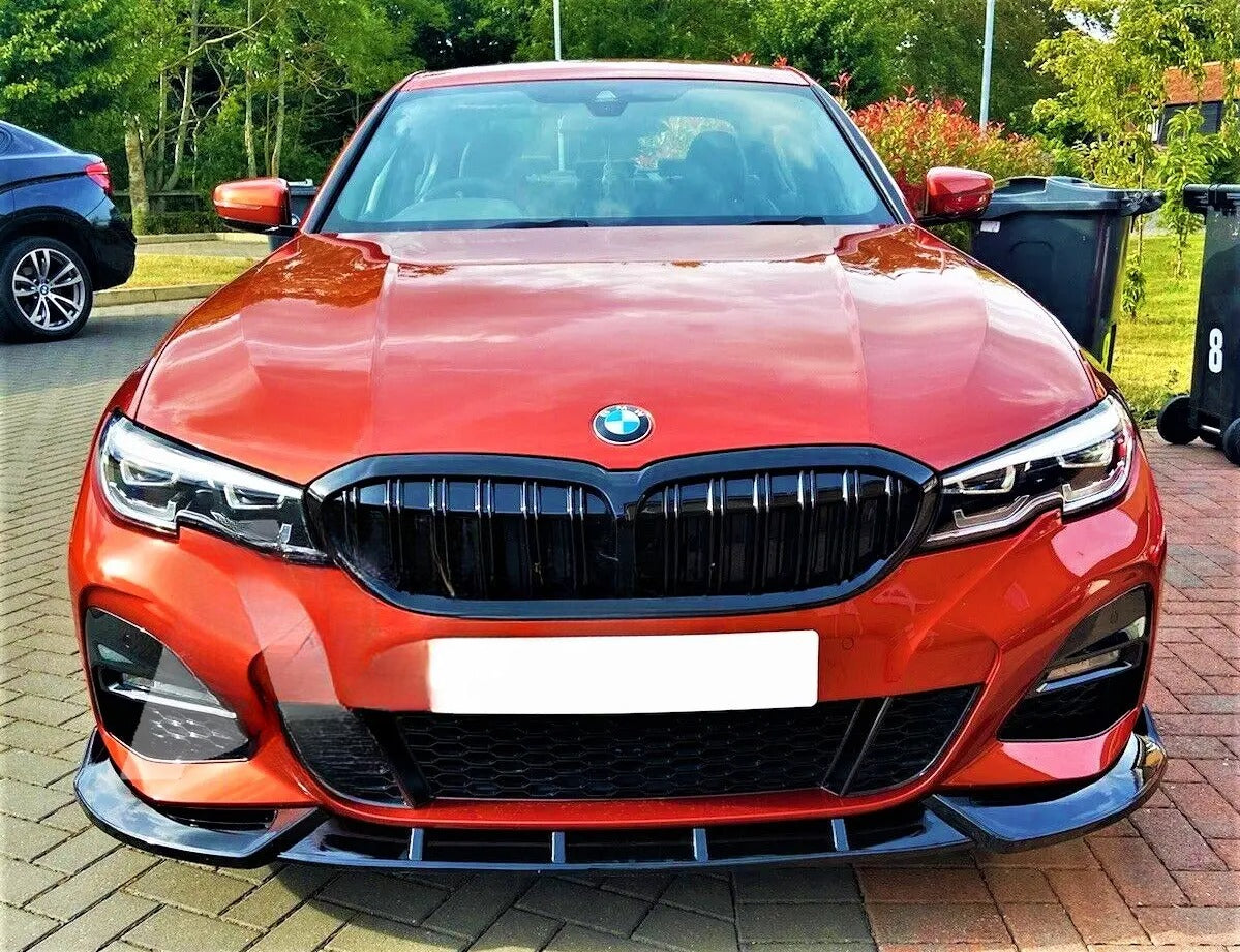 🧡Splitter Nero Lucido Adatto Per BMW Serie 3 G20 G21 M Sport Kit🧡
