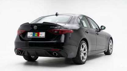 💎0073 SPOILER ADATTO PER ALFA ROMEO GIULIA 2015-2021  IN ABS NERO LUCIDO 💎