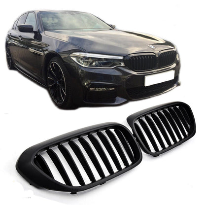 GRILLE FOR BMW 5 SERIES G30 G31 SPORT MATT BLACK 