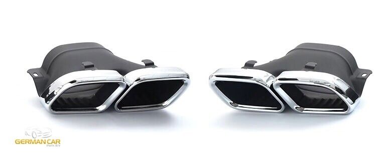 Diffusore spoiler posteriore + finiture di scarico (CROMATO)