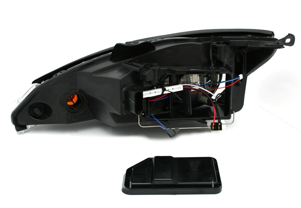 Left + Right Black Headlight Set for Ford Focus 1 2001-2004 MK1 