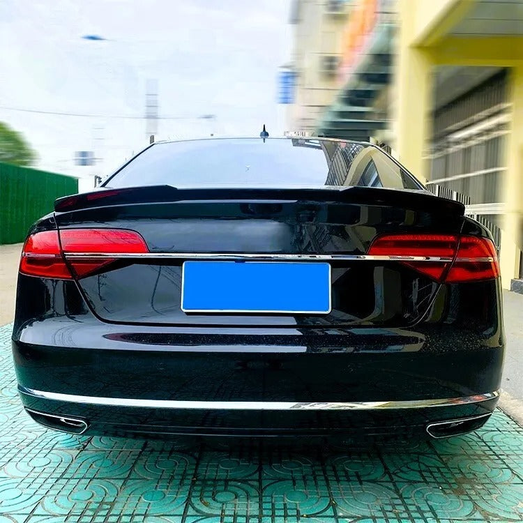 🔥Glossy Black Spoiler KIT Suitable For Audi A8 S8 D4 2009-2017🔥 
