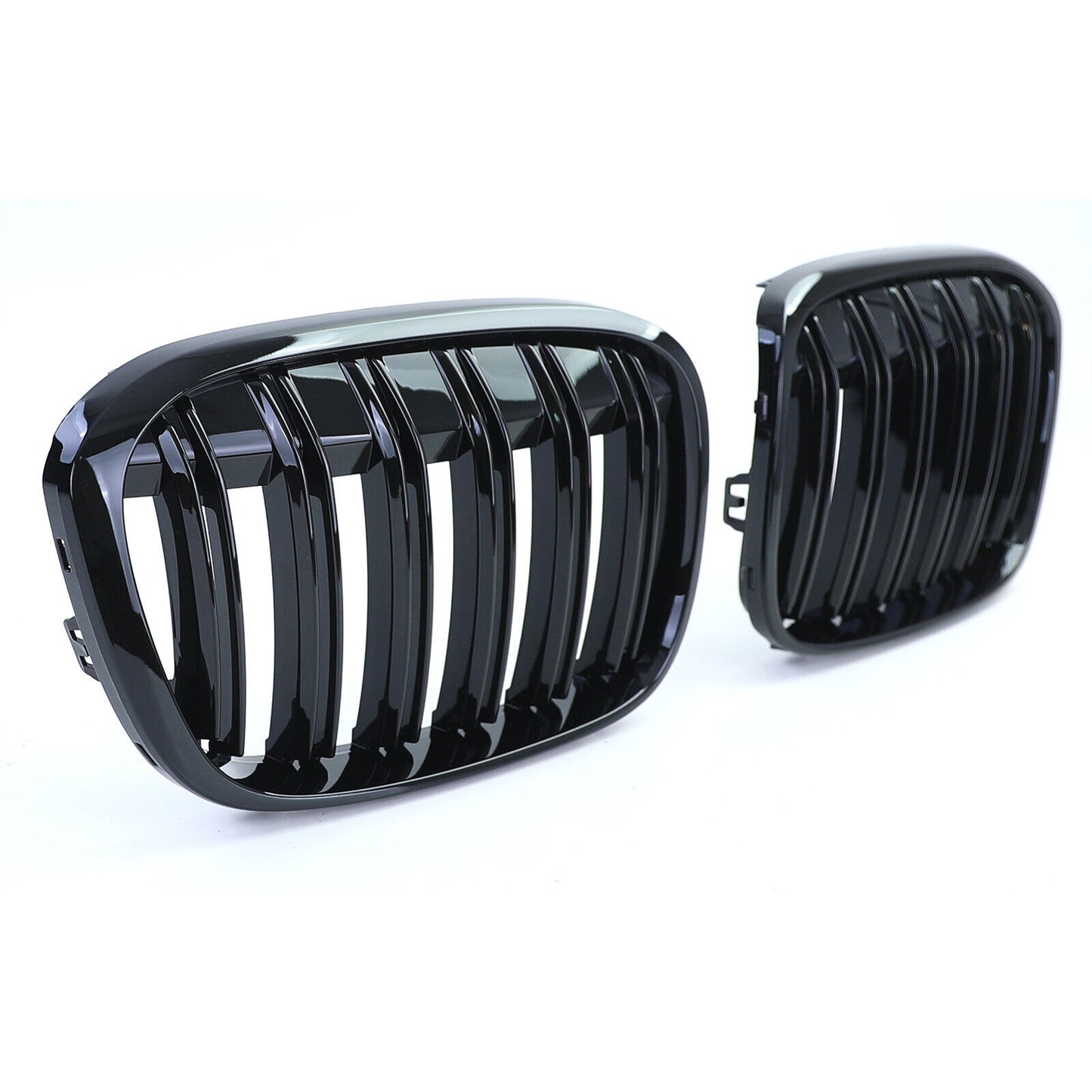 Griglia radiatore sportiva doppia barra performance lucida per BMW X1 F48 14-19