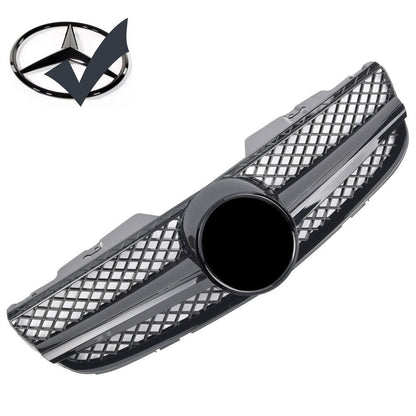Griglia sportiva per Mercedes R230 SL 2006-2008 nero lucido AMG LOOK