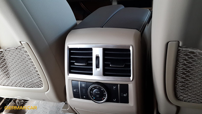 For Mercedes W166 ML GL GLE GLS Chrome Panel Center Armrest Air Nozzle 