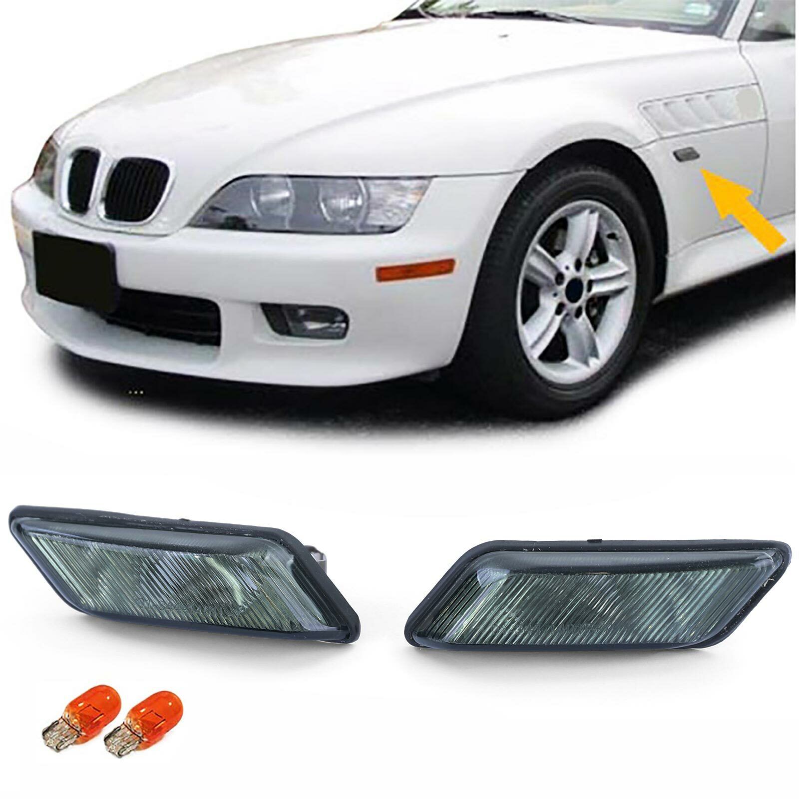 Coppia frecce laterali nero fumè adatte per BMW Z3 96-03 AUTOELEGANCERICAMBI
