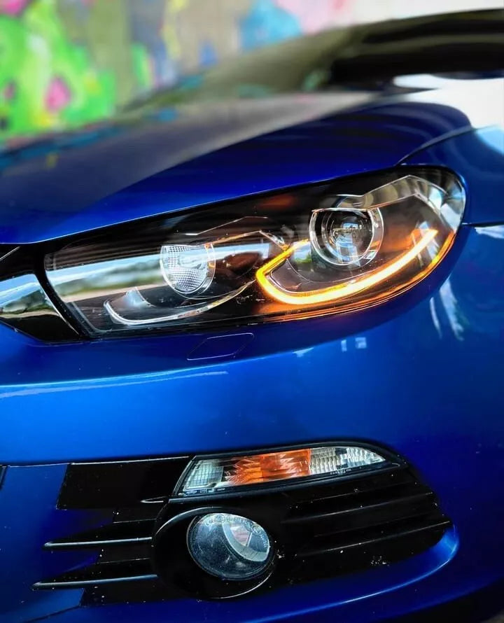 Faro proiettore full led per vw scirocco 3 08-18 indicatore di direzione dinamico alogeno