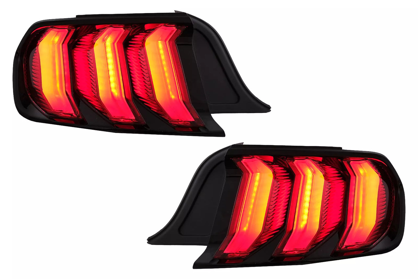 ⭐Fanali Full LED per Ford Mustang VI S550 15-19 Luci Dinamiche Rosse⭐