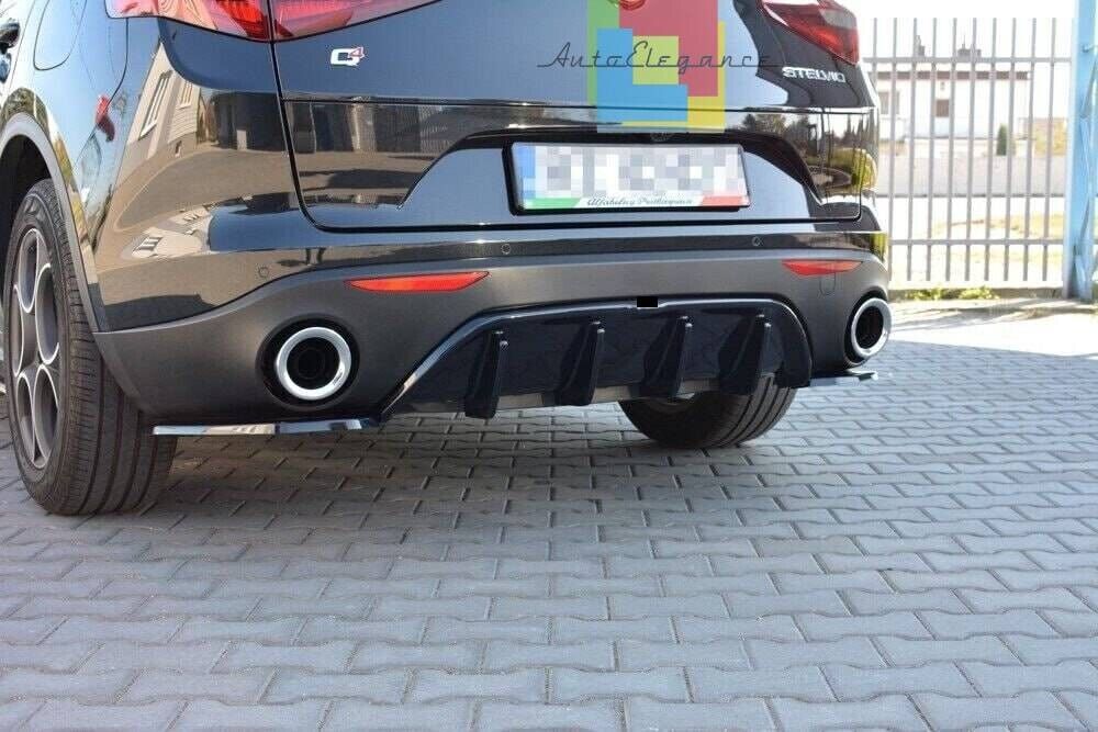 Mantovana diffusore aria posteriore adatta per alfa romeo stelvio 949 (2016-2020) nero