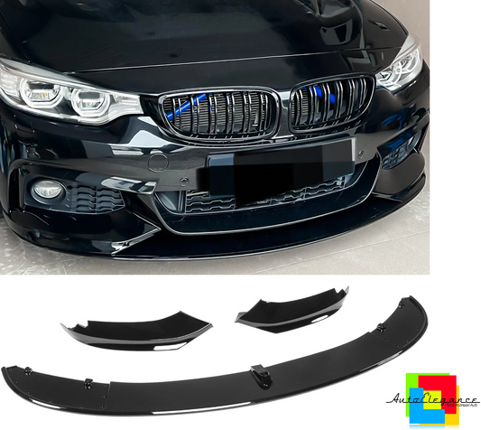💕 Spoiler Anteriore Adatto per BMW Serie 4 F32 F33 F36 Sport Nero Pianoforte 💕