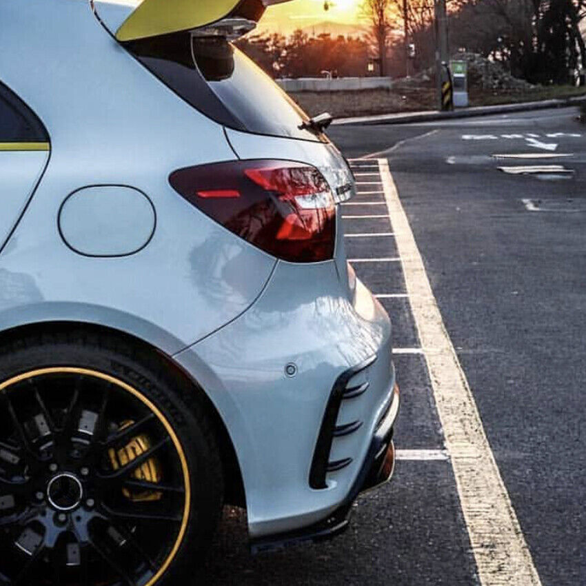 AMG LOOK AERO FLAPS NERO posteriore adatto per Mercedes W176 Classe A AUTOELEGANCERICAMBI