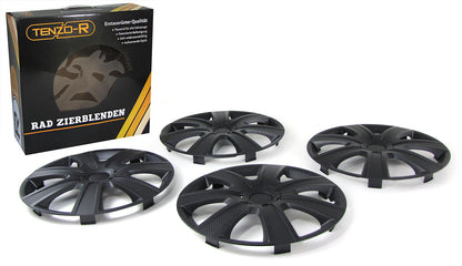 Tenzo-R IX Wheel Covers for 13" Steel Wheels Carbon Black Matt 