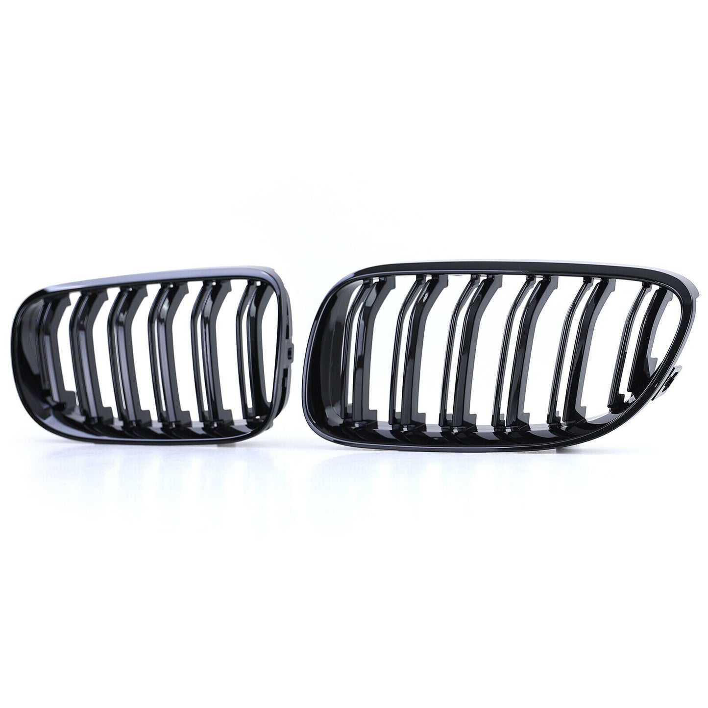 Griglia del radiatore sportiva doppia barra lucida per prestazioni compatibile per BMW Serie 3 E92 E93 10-13