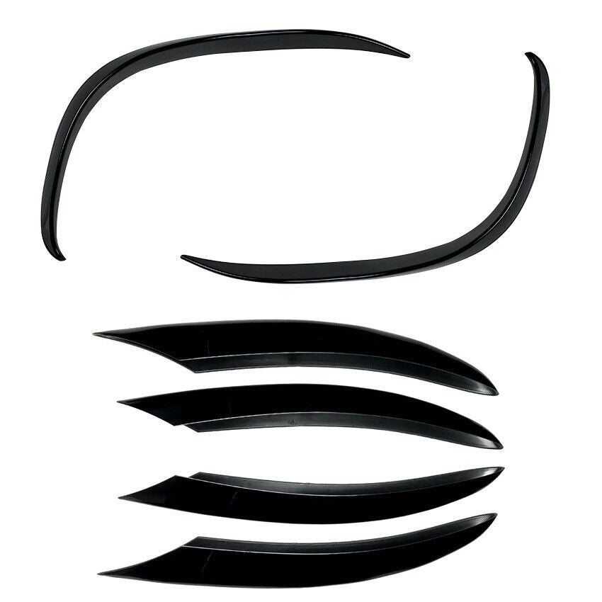 FRONT SPOILER AERO FLAPS SUITABLE FOR MERCEDES W205 C-CLASS AMG LINE (FACELIFT) 