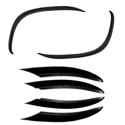 FRONT SPOILER AERO FLAPS SUITABLE FOR MERCEDES W205 C-CLASS AMG LINE (FACELIFT) 