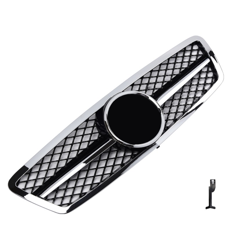 Griglia sportiva per Mercedes W203 S203 C cromata nera AMG