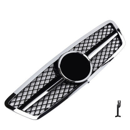 Griglia sportiva per Mercedes W203 S203 C cromata nera AMG