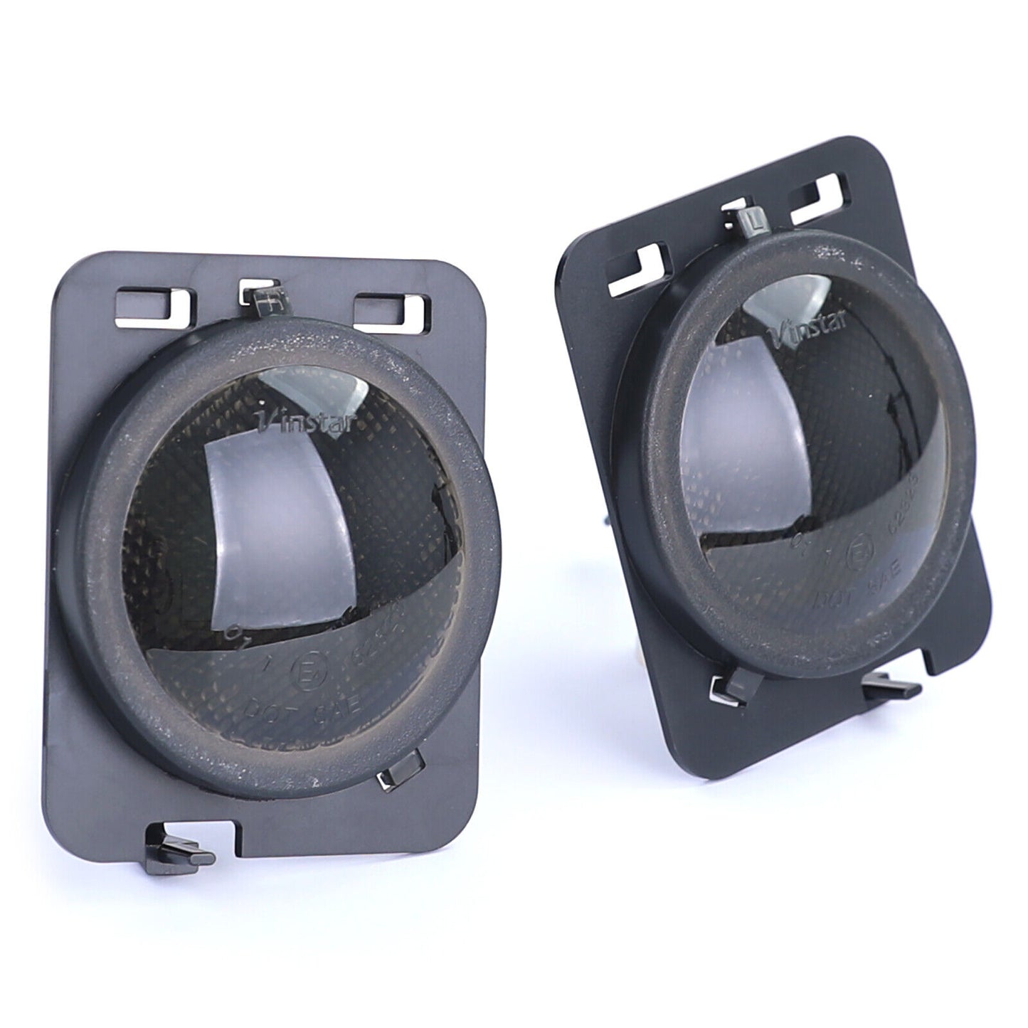 Coppia indicatori laterali a LED nero fumo adatti aftermarket compatibile con Jeep Wrangler JK 07-17